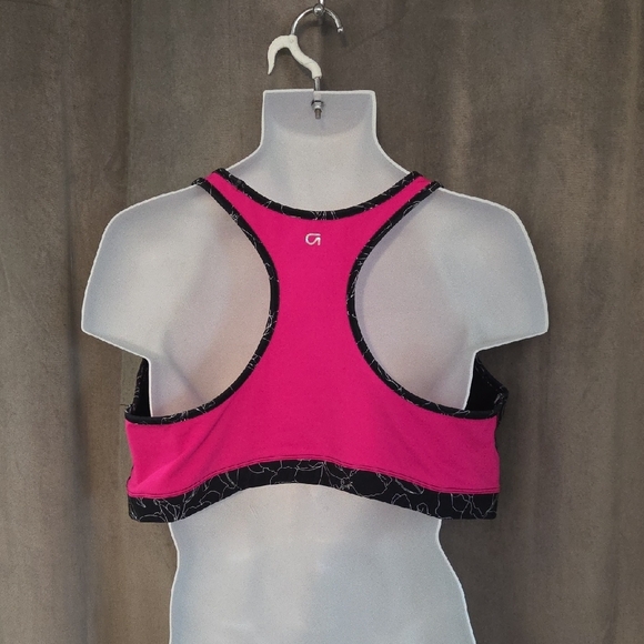 GAP XXL Black and White Floral Sports Bra - Picture 2 of 4